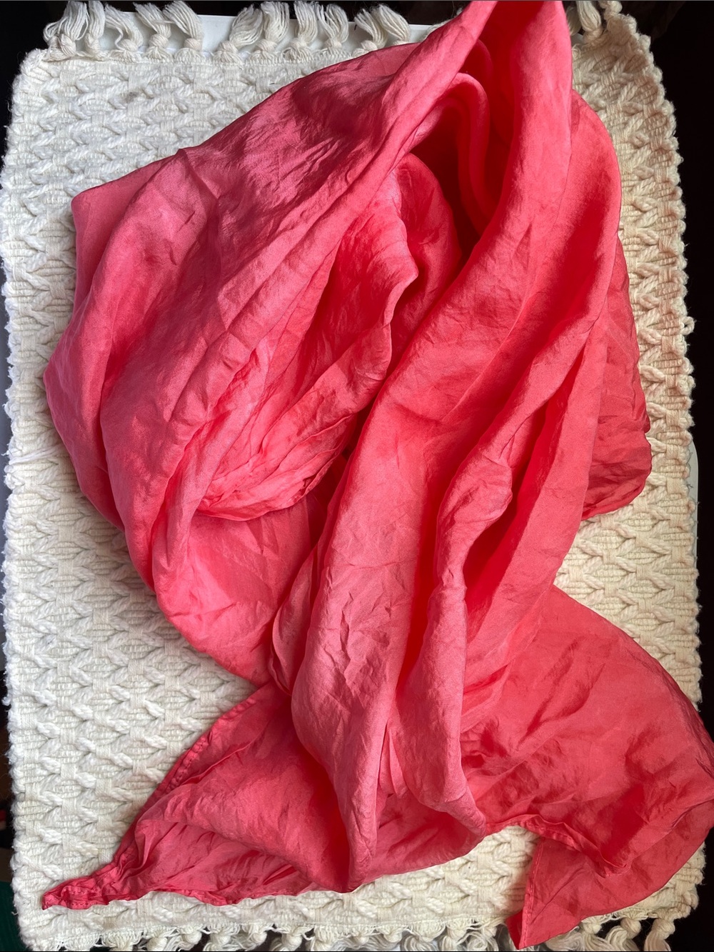 VTG HAND-DYED SILK SCARF
